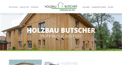 Desktop Screenshot of holzbau-butscher.de
